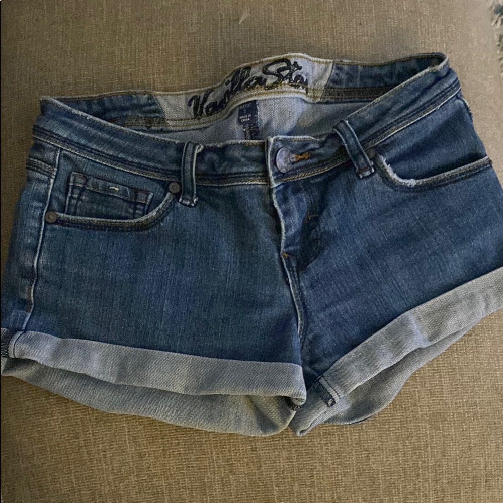 Vanilla Star Women's Blue Denim Shorts